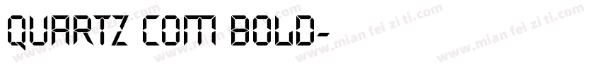 quartz com bold字体转换